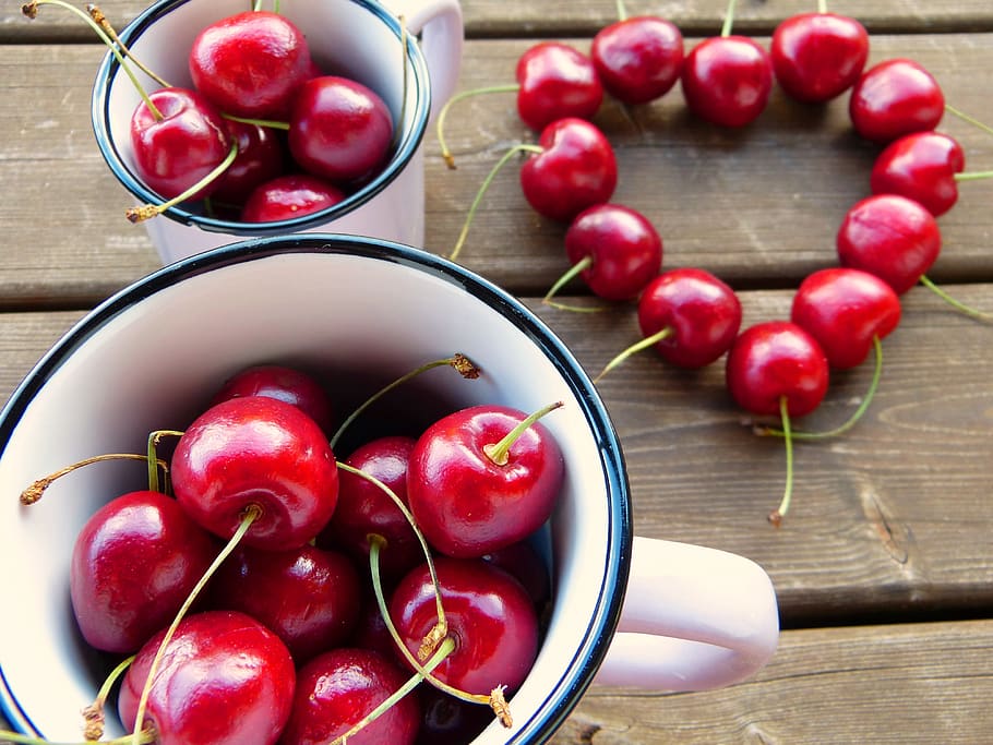 Cherry Lot, blur, cherries, close-up, focus, fresh, fruits, healthy HD wallpaper