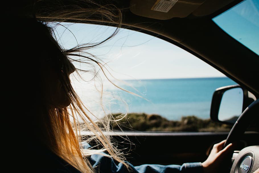 man driving the car, one person, mode of transportation, motor vehicle HD wallpaper