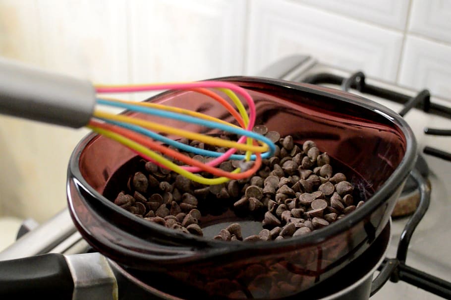 chocolate, kitchen, cook, dessert, sweet, food, indoors, close-up HD wallpaper