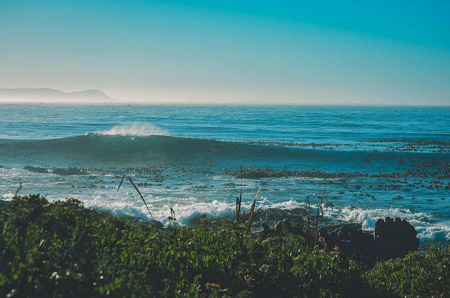 ocean wave during daytime, sea, outdoors, water, nature, sea waves HD wallpaper