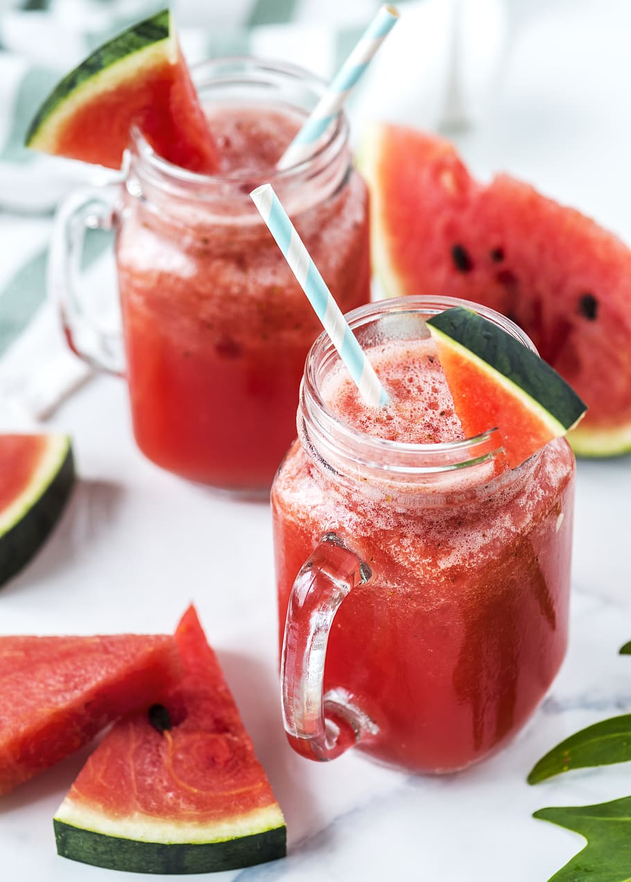 Close-Up Photo of Watermelon Shake, beverage, cold, delicious HD wallpaper