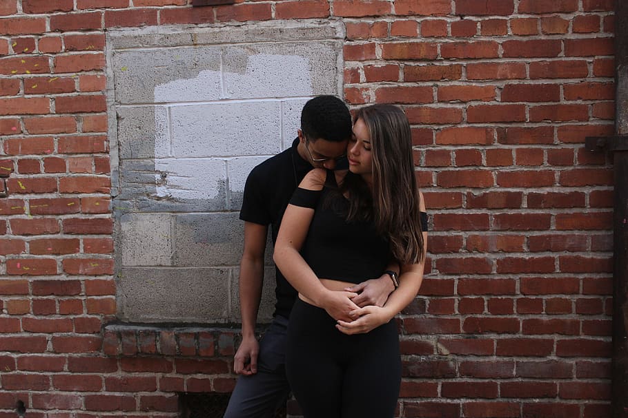 two people, togetherness, love, young adult, young women, wall HD wallpaper