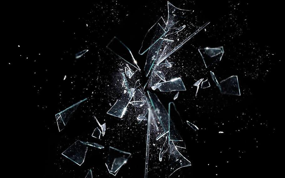 3d crack glass wallpaper