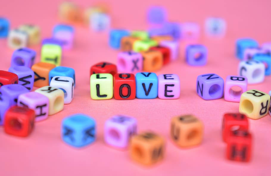 love, affection, sweet, romantic, creativity, colorful, girl HD wallpaper