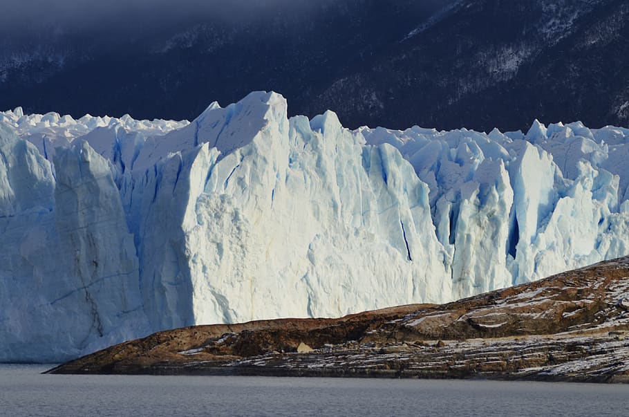 argentina, el calafate, glacier, ice, perito moreno, lake, water, HD wallpaper