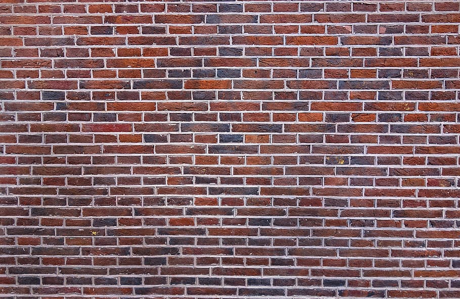 brick wall, brickwork, masonry, seams, mortar, cement, ages, HD wallpaper