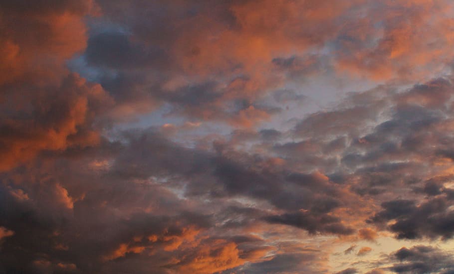 clouds, sky, sunset, warm, cloud - sky, cloudscape, beauty in nature HD wallpaper