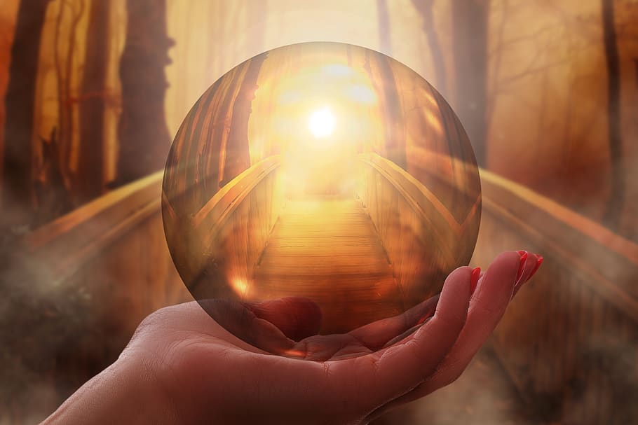 hand, bridge, soap bubble, light, ball, round, hope, faith HD wallpaper