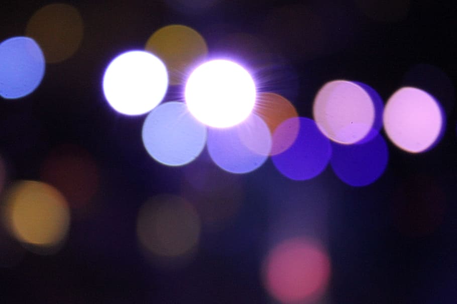 HD wallpaper: Blurry lights form bokeh background., out of focus,  illuminated | Wallpaper Flare