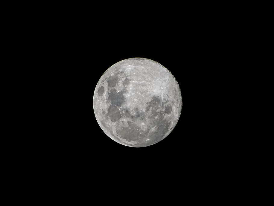 full moon at nighttime, outer space, nature, astronomy, universe HD wallpaper
