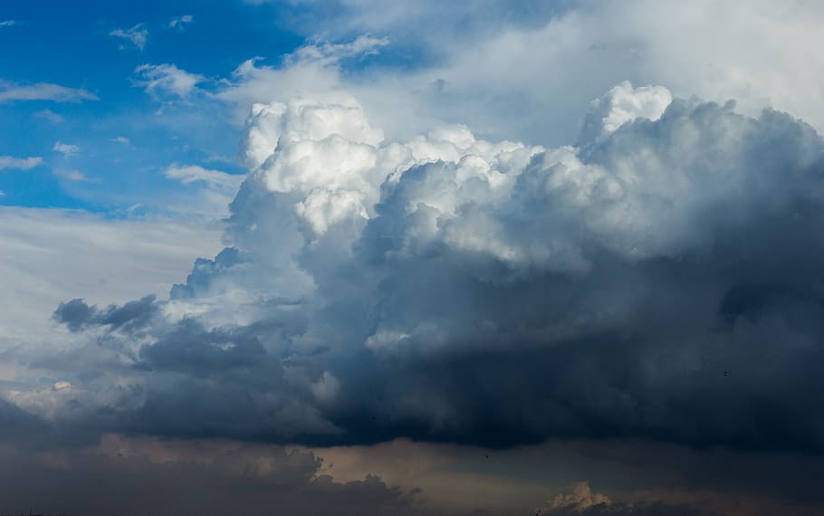 Cumulonimbus Clouds, cloudscape, cloudy, daylight, heaven, nature HD wallpaper