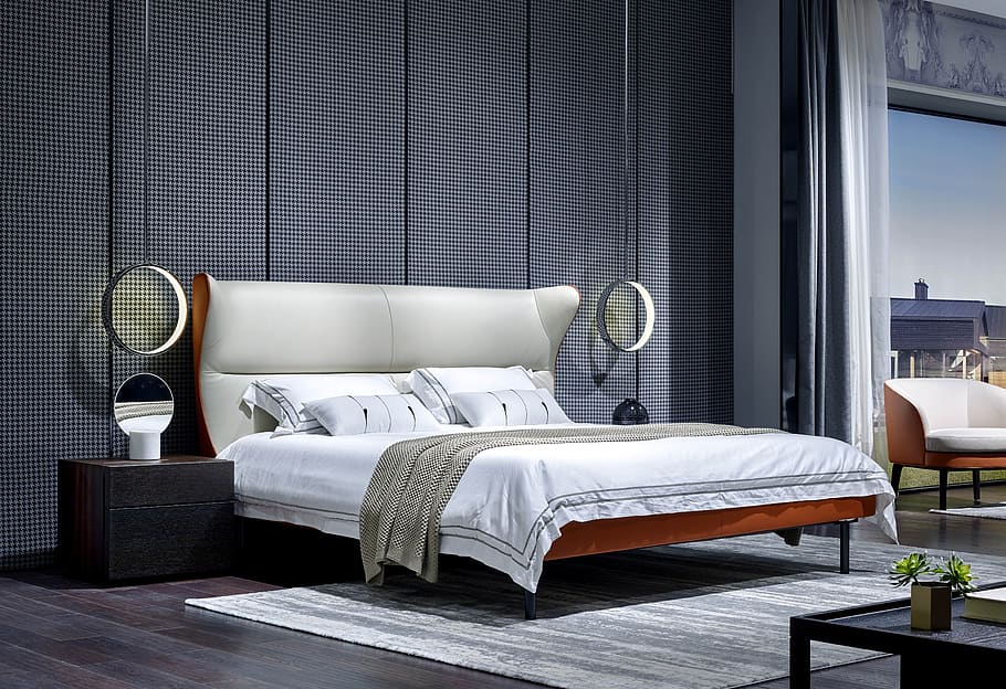 home, bed, interior, furniture, domestic room, indoors, pillow HD wallpaper