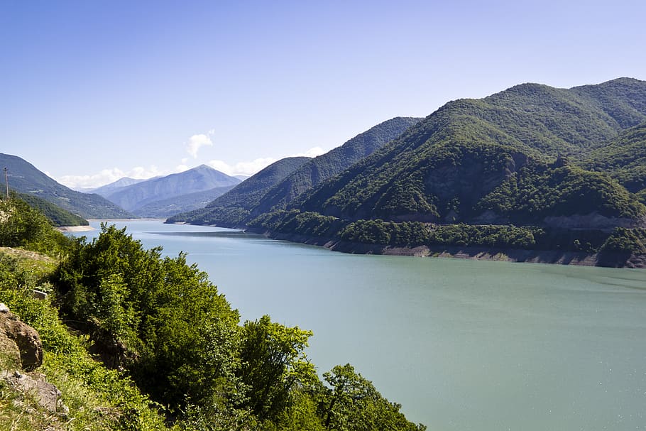 view, georgia, river, landscape, nature, natural, outdoor, water HD wallpaper