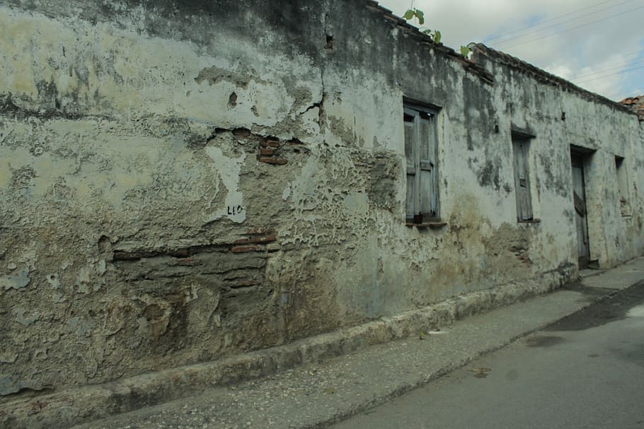 building, bunker, wall, cuba, camaguey, window, archaeology HD wallpaper