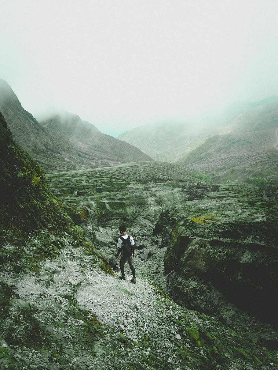 indonesia, kelud, mountain, beauty in nature, scenics - nature HD wallpaper