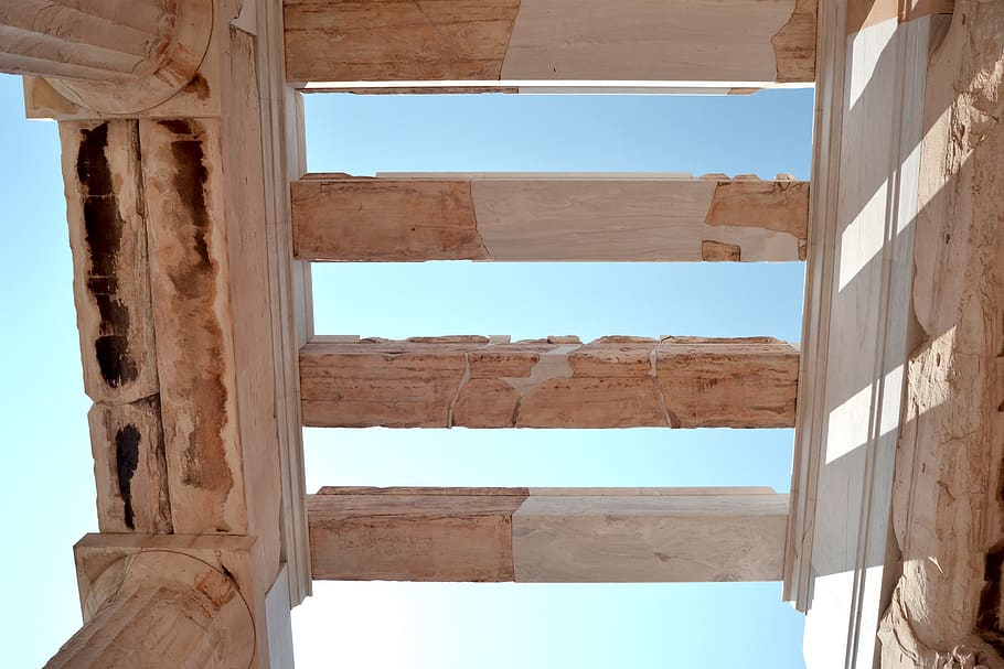 beige arch under blue sky, architecture, built structure, no people HD wallpaper