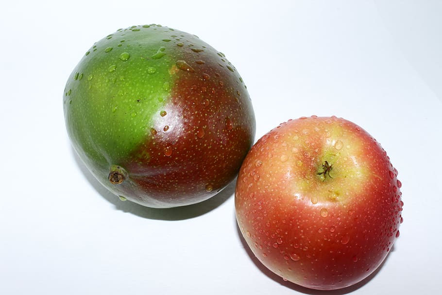 mango, apple, red, apple fruit, raw, in cooking, food, jam HD wallpaper