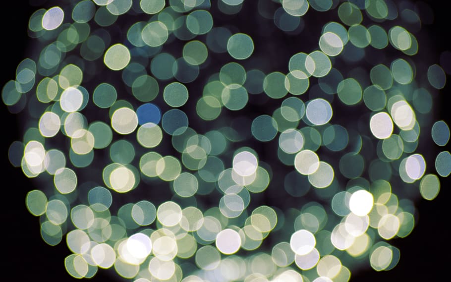 bokeh photography, green, texture, pattern, lighting, art, graphics, HD wallpaper