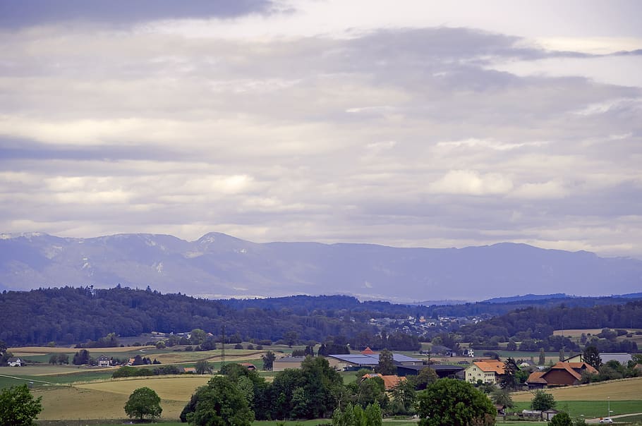 landscape, nature, view, clouds, autumn, panorama, mountains HD wallpaper