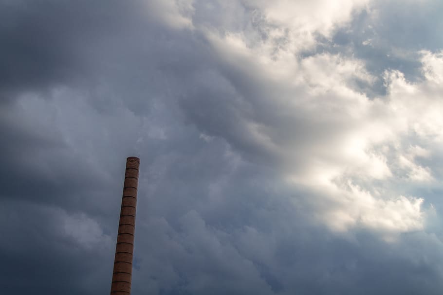 sky, clouds, storm, stormy, tower, cloud - sky, low angle view HD wallpaper