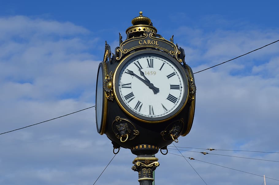 watch, antique, time, nostalgia, low angle view, sky, cloud - sky HD wallpaper
