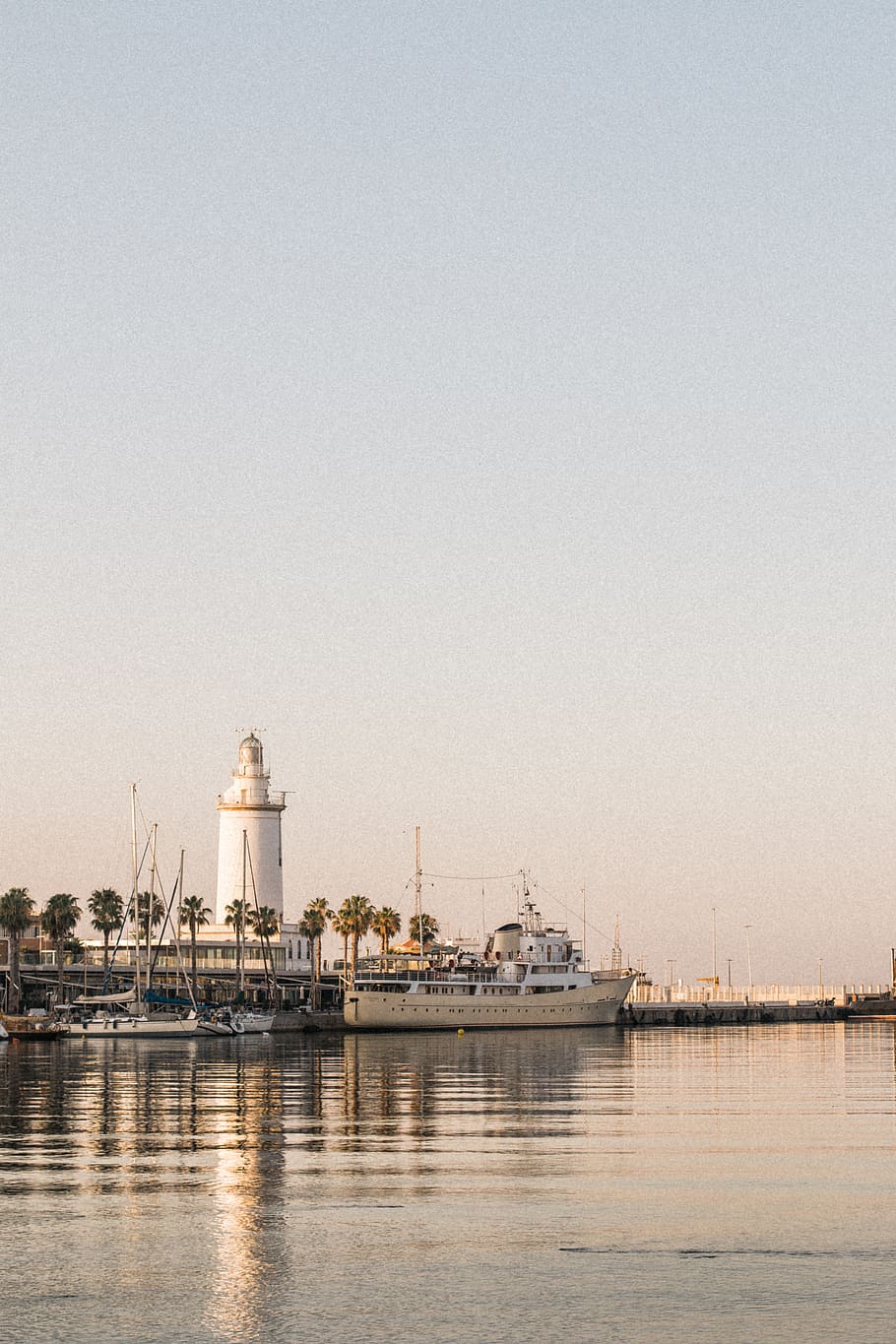 Yachts on Body of Water Near Lighthouse Tower, architecture, boats HD wallpaper