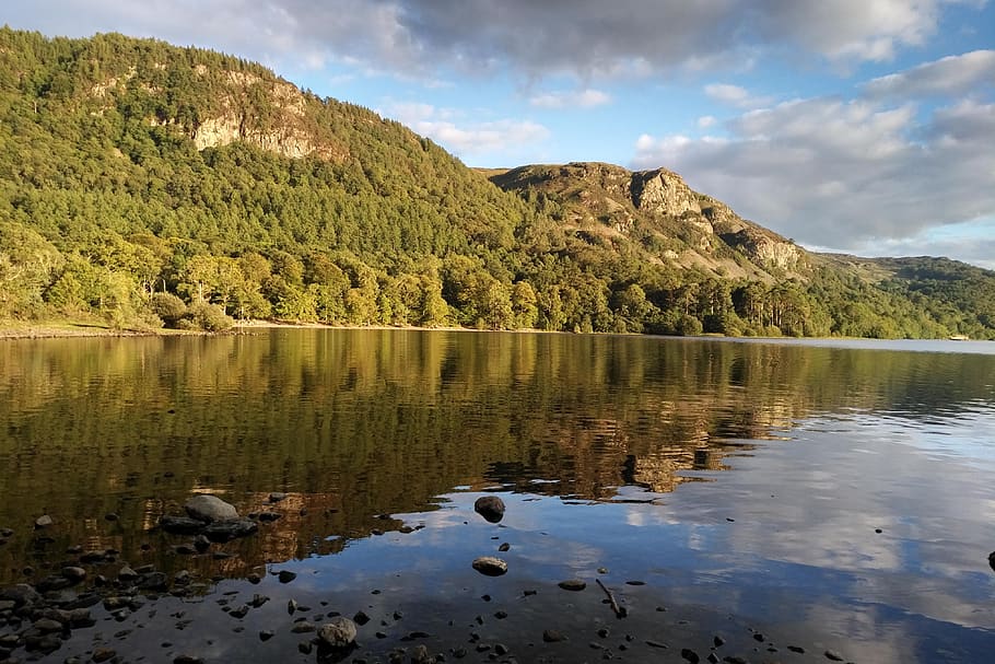 lake district, cumbria, mountains, water, beauty in nature, HD wallpaper