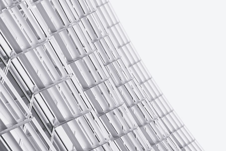 white steel frames, building, architecture, structure, minimal HD wallpaper