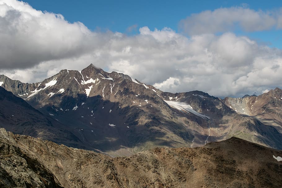alps, mountains, austria, height, alpine, wildspitze, scenics - nature HD wallpaper