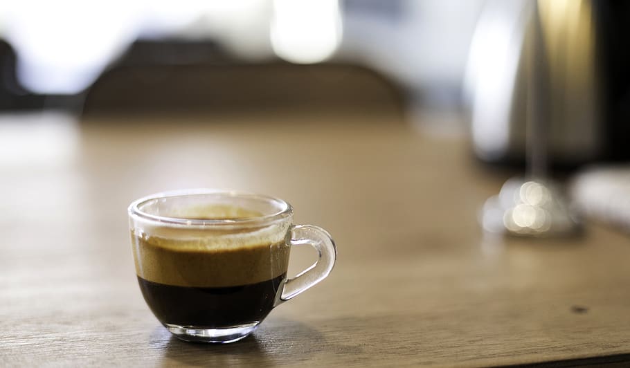 Selective Focus Photography of a Cup of Black Coffee, beverage, HD wallpaper