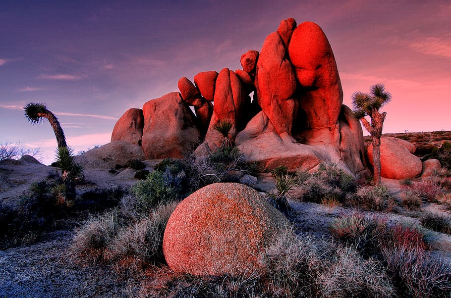 geren grass, sky, rock, rock - object, solid, landscape, scenics - nature HD wallpaper