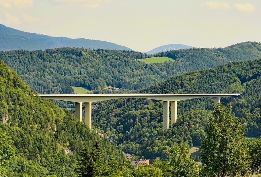 structure, bridge, highway bridge, architecture, landscape HD wallpaper