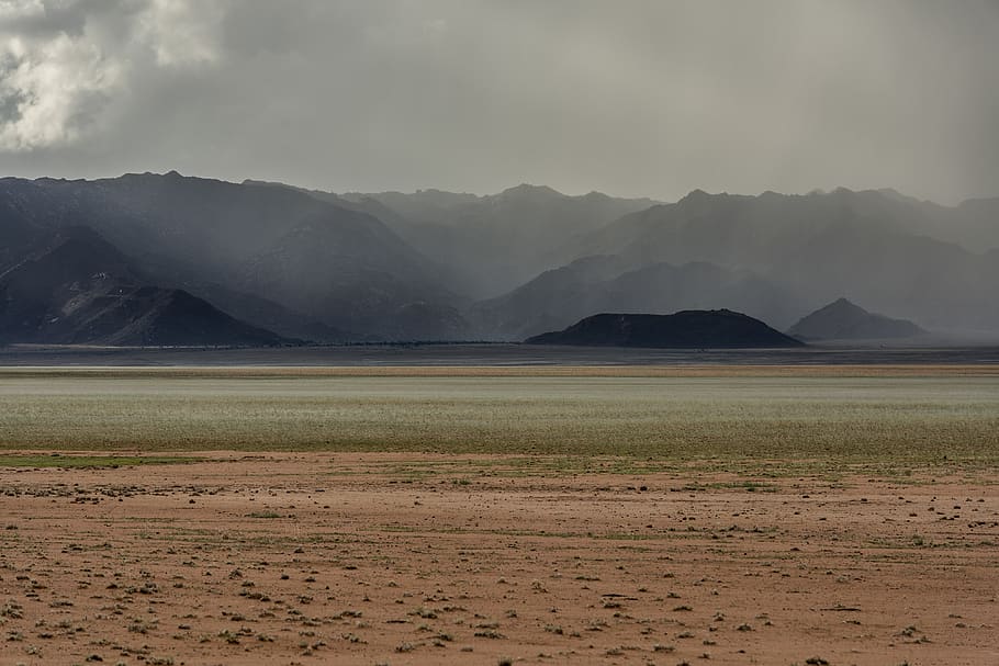 rain, weather, thunderstorm, water, forward, namibia, desert HD wallpaper
