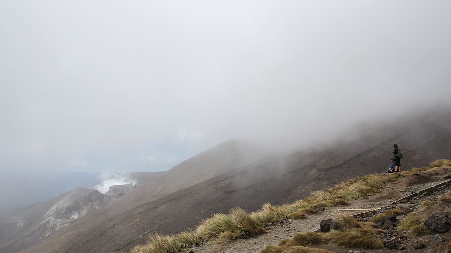 fog, mountain, leisure activity, environment, nature, day, landscape HD wallpaper