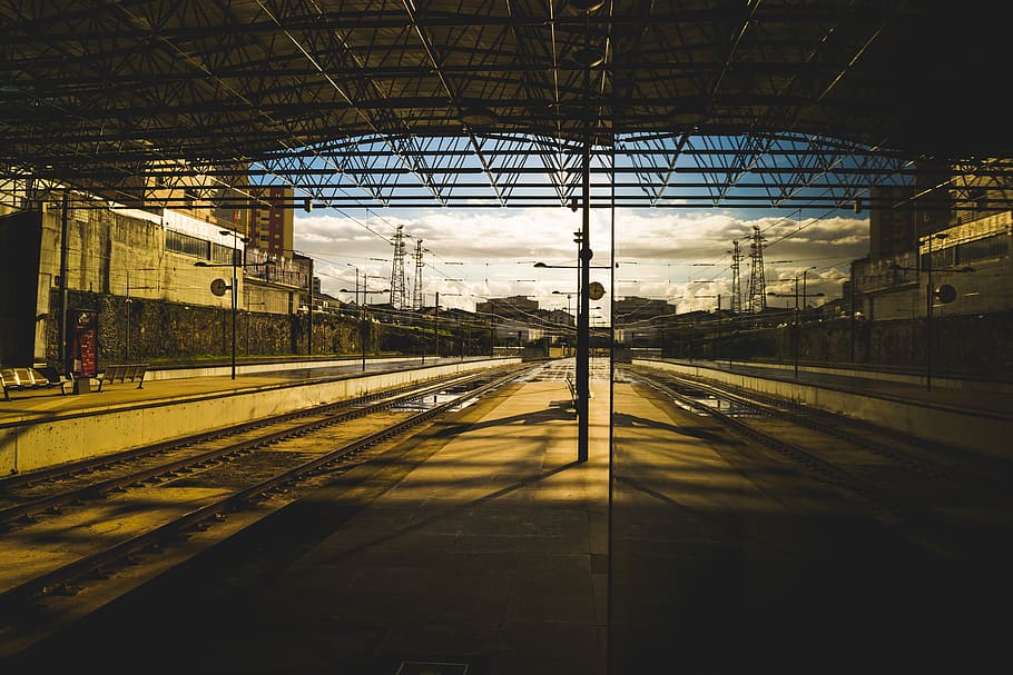 Train Station during Golden Hour, architecture, building, daylight HD wallpaper