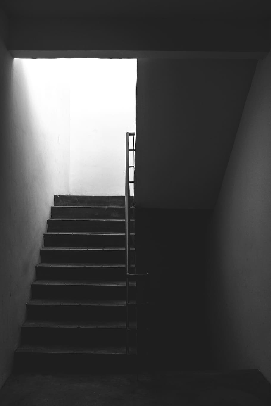 staircase, steps and staircases, architecture, railing, indoors HD wallpaper