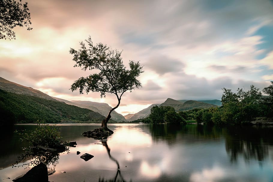 Body Of Water, wallpaper, HD wallpaper, lake, landscape, long-exposure