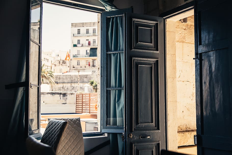 malta, inside, outside, window, architecture, built structure HD wallpaper