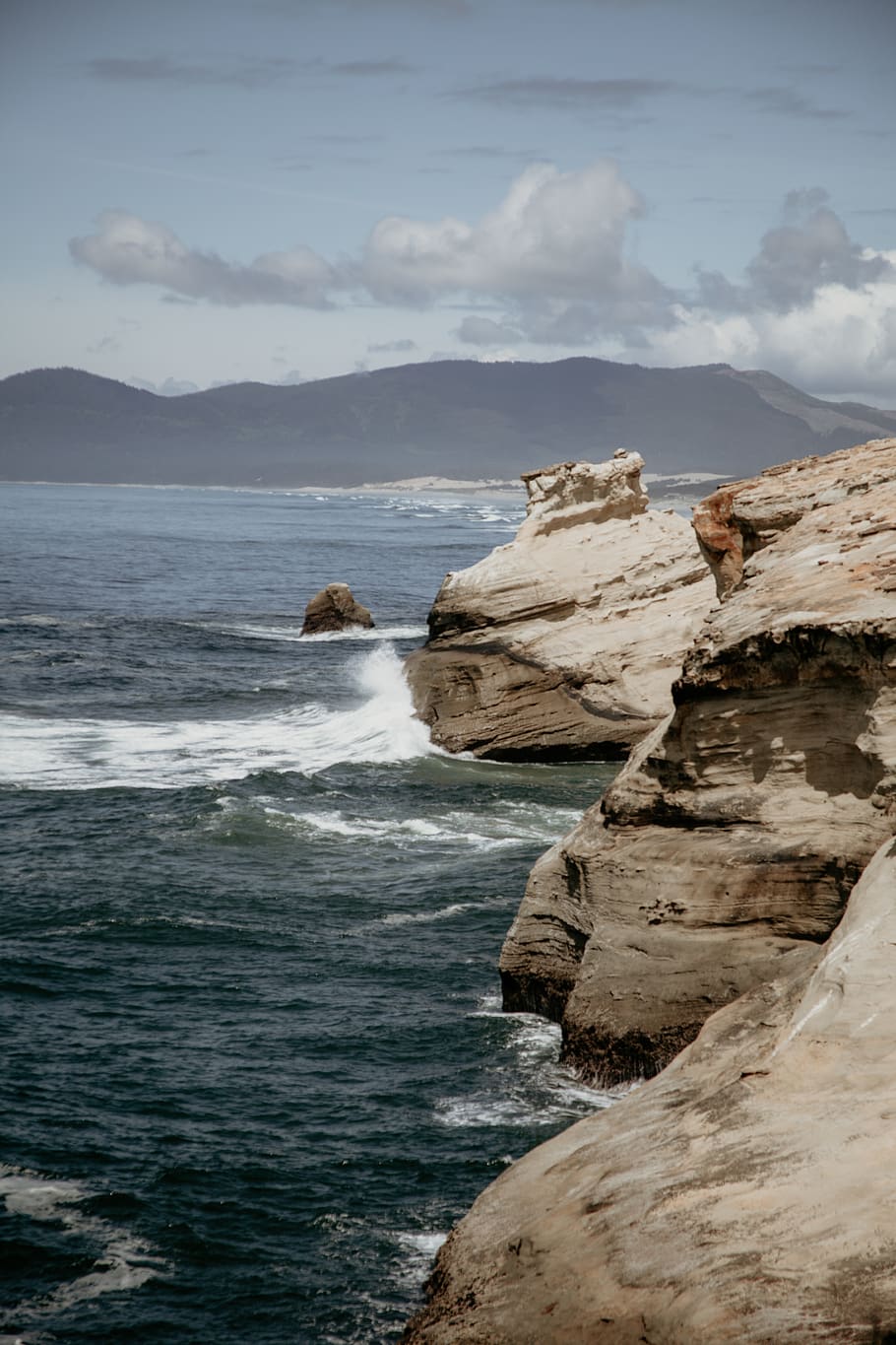 water, sea, scenics - nature, rock, beauty in nature, sky, rock - object HD wallpaper