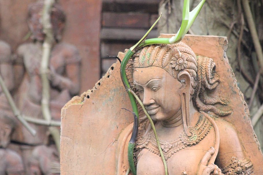 zen, rest, statue, buddhism, relaxation, calm, serenity, meditation HD wallpaper