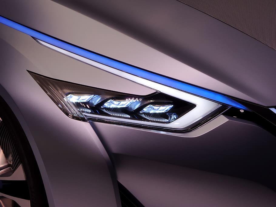 vehicle headlight digital wallpaper, logo, trademark, exterior HD wallpaper