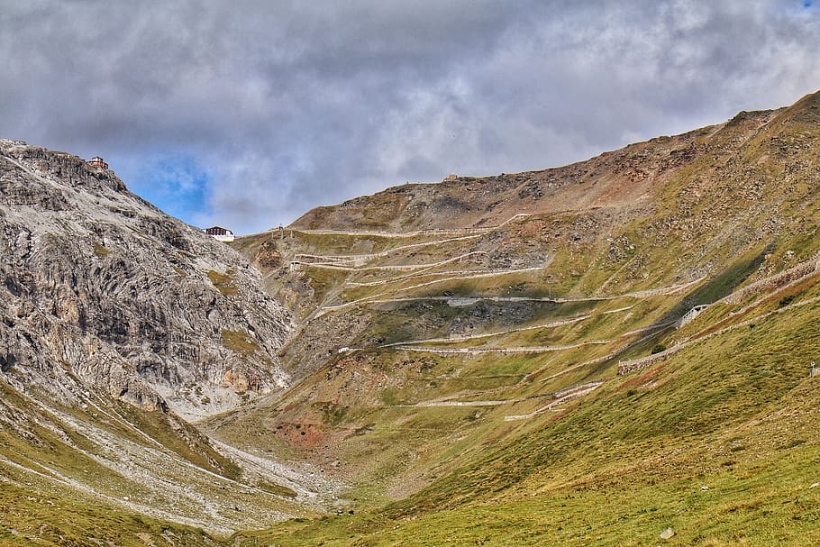 italy, stelvio pass, passo stelvio, south tyrol, alps, mountain