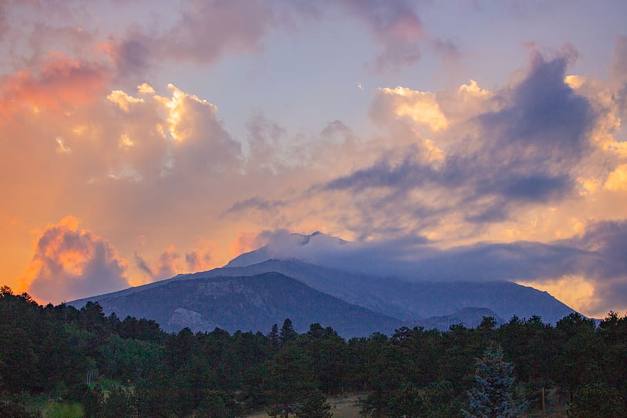 nature, outdoors, mountain, mountain range, sky, weather, cloud HD wallpaper