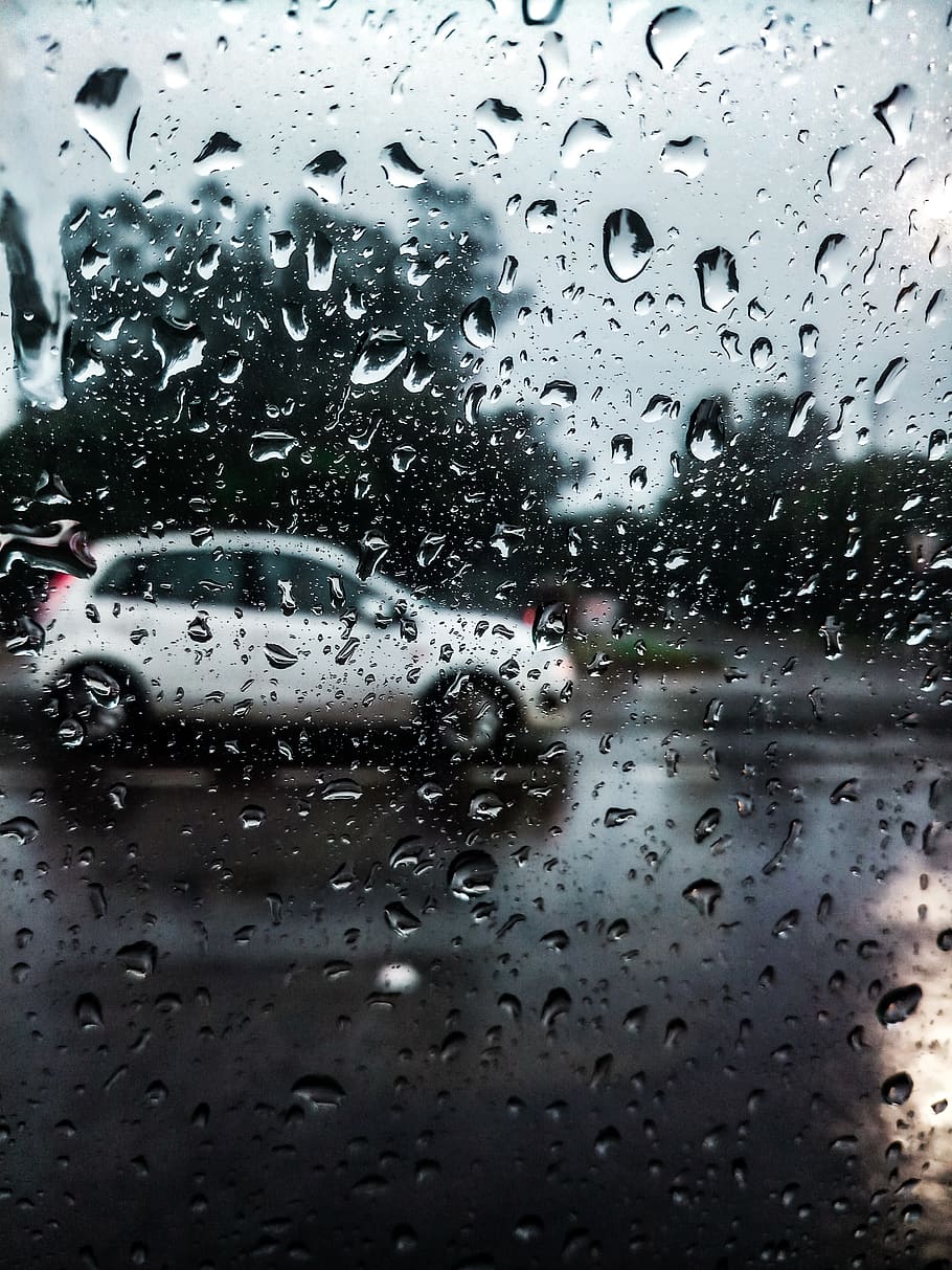 white parked SUV, india, patiala, water, grey, ripple, outdoors HD wallpaper