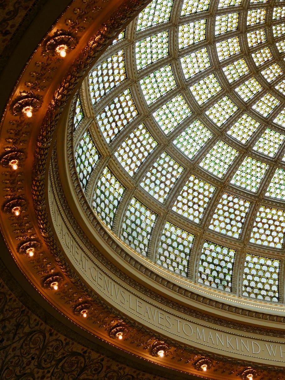 chicago, united states, chicago loop, dome, architecture, pattern