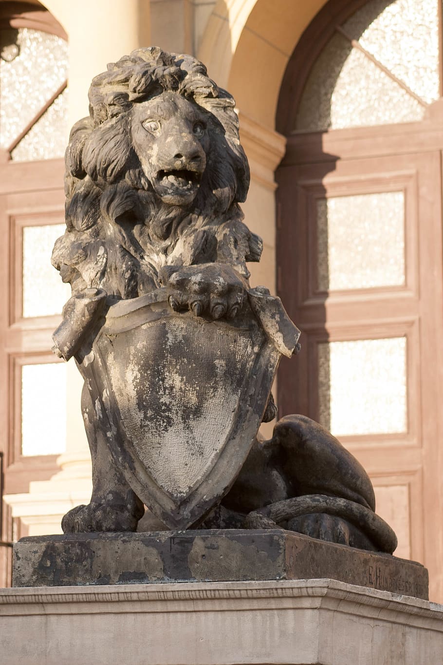 kaliningrad, königsberg, lion, sculpture, art and craft, statue, HD wallpaper