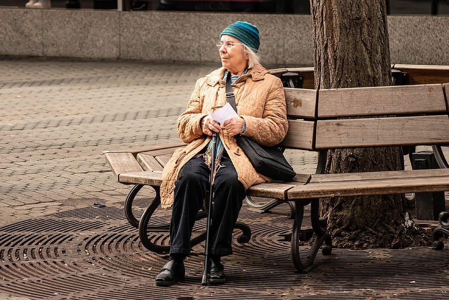 HD Wallpaper Old Age Women Grandmother Pensioner Loneliness Park 