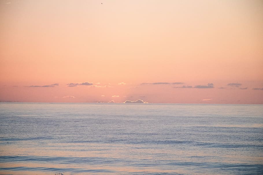 ocean view, nature, outdoors, sky, dawn, red sky, sunset, dusk HD wallpaper