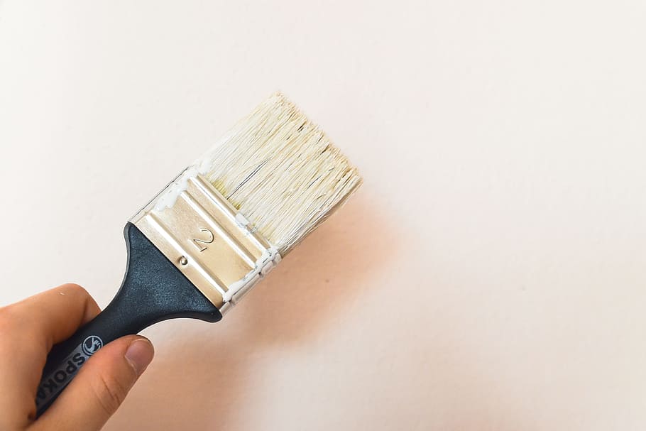 Decorating with Paint Brush, various, brushes, painting, human hand HD wallpaper