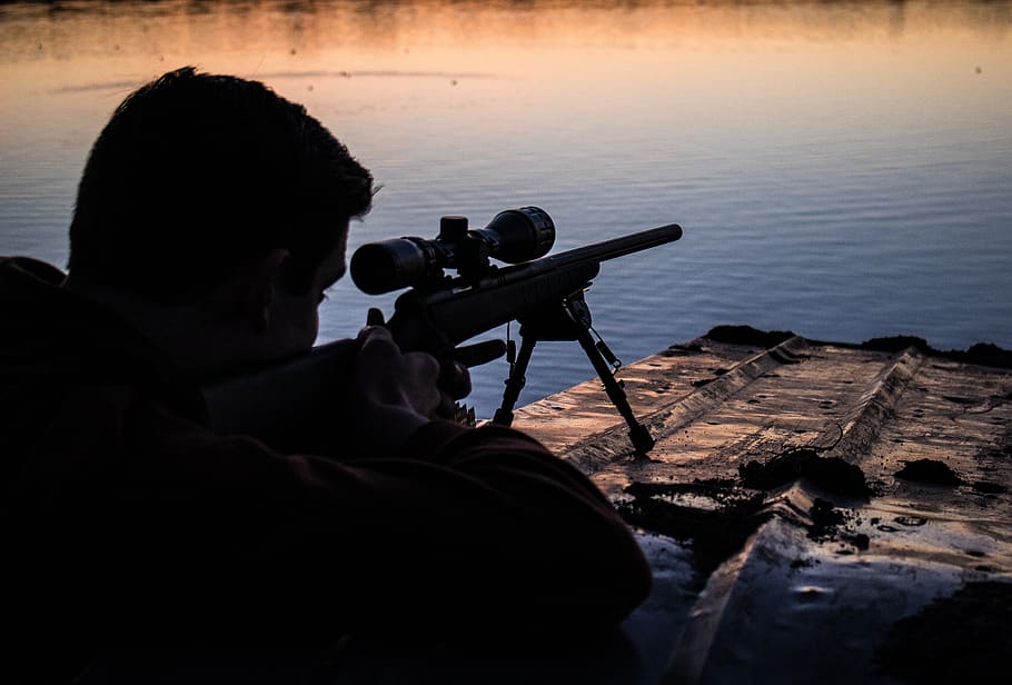 Rifle Target View On Natural Background Image Of A Rifle Scope Sight Used  For Aiming With A Weapon Stock Photo  Download Image Now  iStock